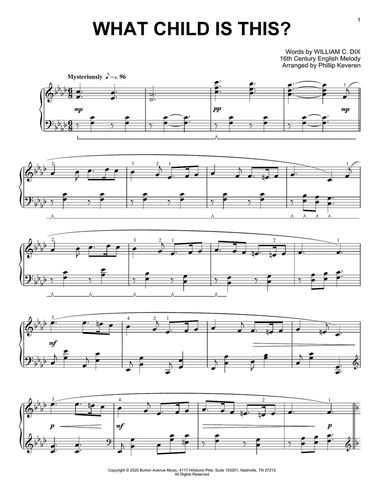 What Child Is This? (arr. Phillip Keveren)