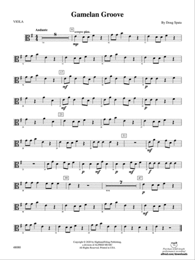 Gamelan Groove: Viola