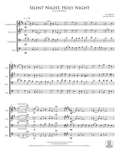 Silent Night, Holy Night (Brass Ensemble)