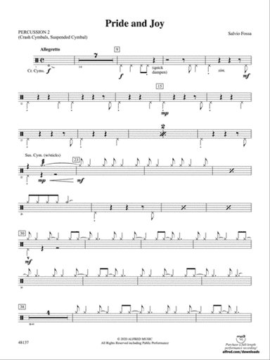 Pride and Joy: 2nd Percussion