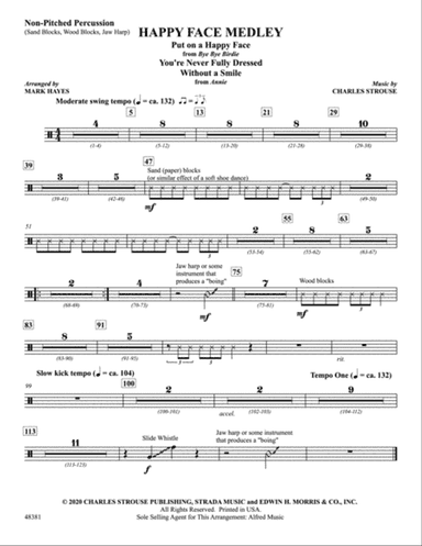 Happy Face Medley: 2nd Percussion