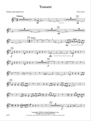 Tsunami: (wp) B-flat Tuba T.C.