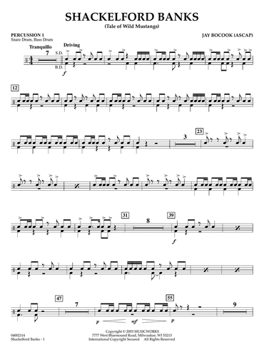 Shackelford Banks - Percussion 1