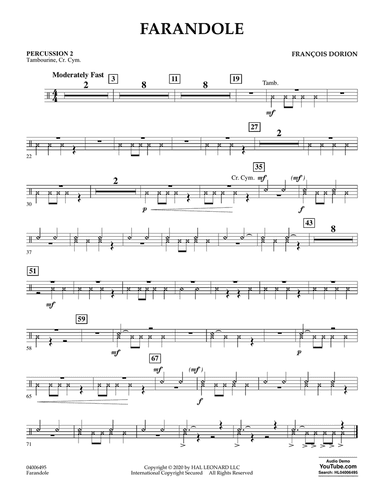 Farandole - Percussion 2