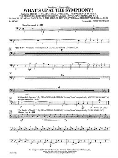 What's Up at the Symphony? Bugs Bunny's Greatest Hits (Medley): Bassoon