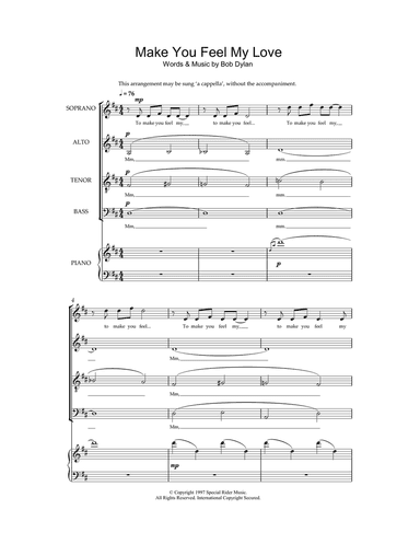 Make You Feel My Love (arr. Jeremy Birchall)
