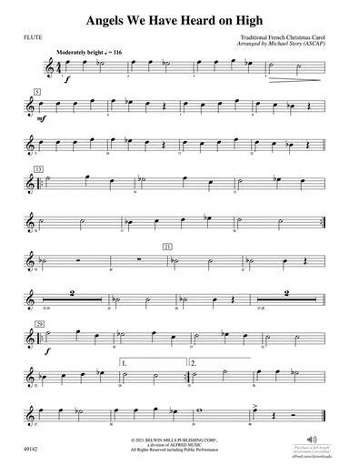 Angels We Have Heard on High: Flute