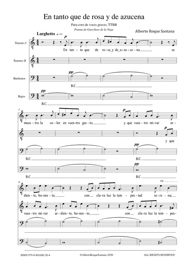 En tanto que de rosa y de azucena