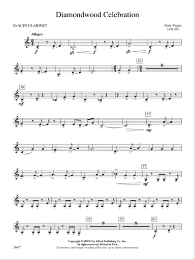 Diamondwood Celebration: E-flat Alto Clarinet