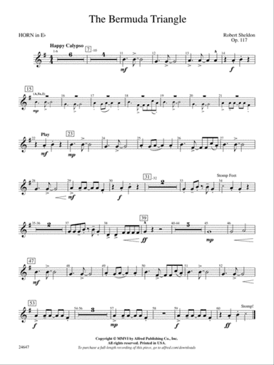 The Bermuda Triangle: (wp) 1st Horn in E-flat