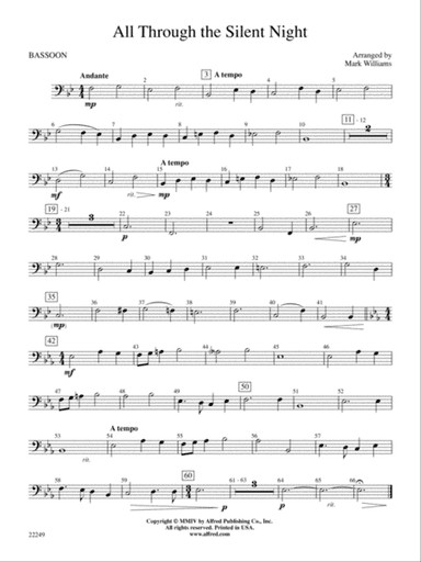 All Through the Silent Night: Bassoon