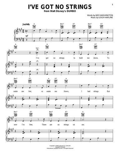 I've Got No Strings (from Pinocchio)