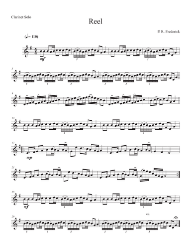 Reel (Clarinet Solo)