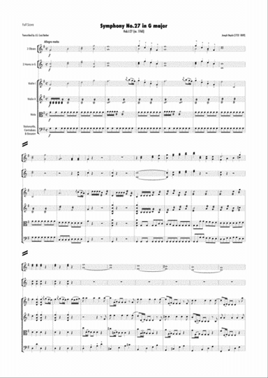 Haydn - Symphony No.27 in G major, Hob.I:27