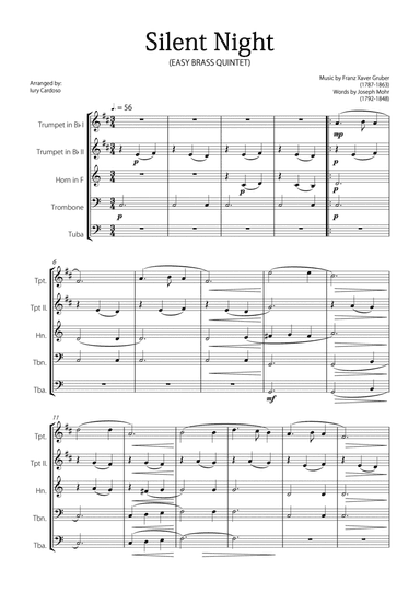 "Silent Night" (Easy Brass Quintet)