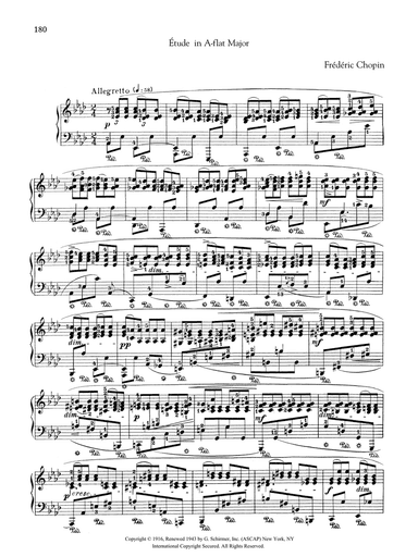 Etude in A-flat Major, from Trois Nouvelles Etudes from Methode des methodes de piano