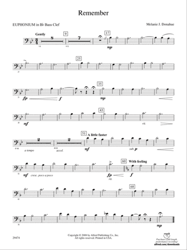 Remember: (wp) B-flat Baritone B.C.