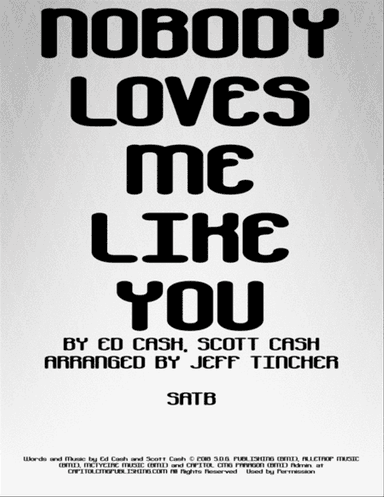 Nobody Loves Me Like You