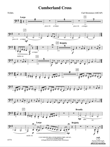 Cumberland Cross: Tuba