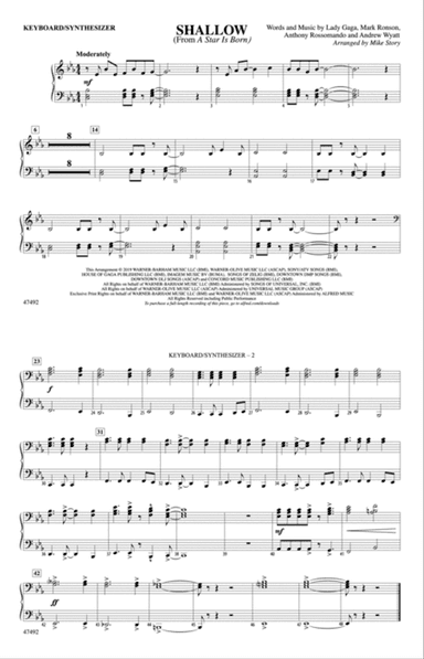 Shallow: Piano Accompaniment