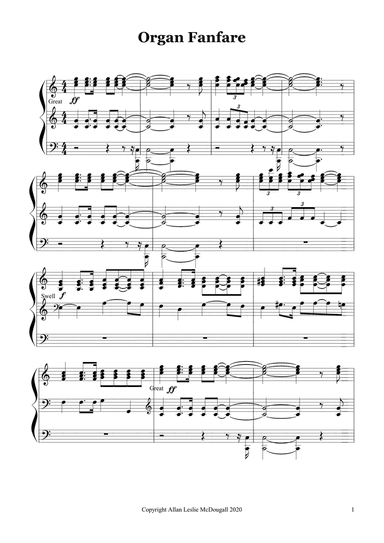Organ fanfare