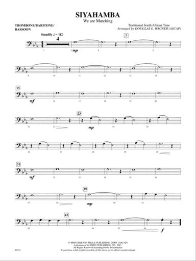 Siyahamba (We Are Marching): 1st Trombone