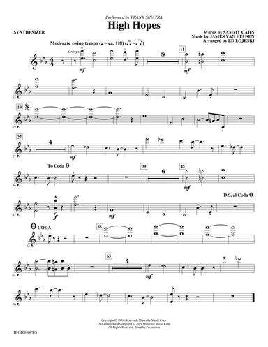 High Hopes (arr. Ed Lojeski) - Synthesizer