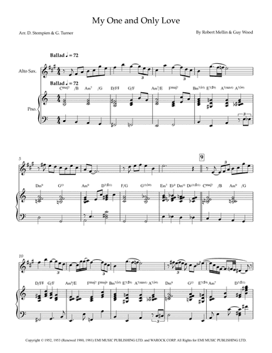 My One And Only Love