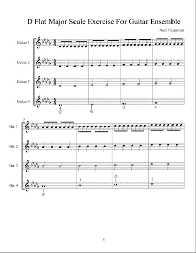 Guitar Ensemble Exercise