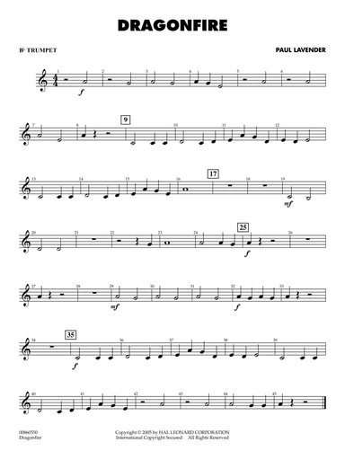 Dragonfire - Bb Trumpet