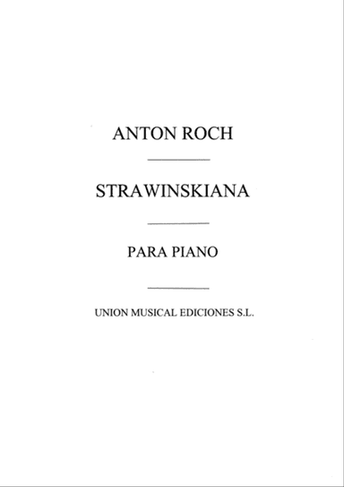 Stravinskyana For Piano