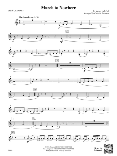 March to Nowhere: 2nd B-flat Clarinet