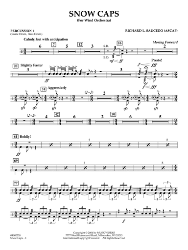 Snow Caps - Percussion 1