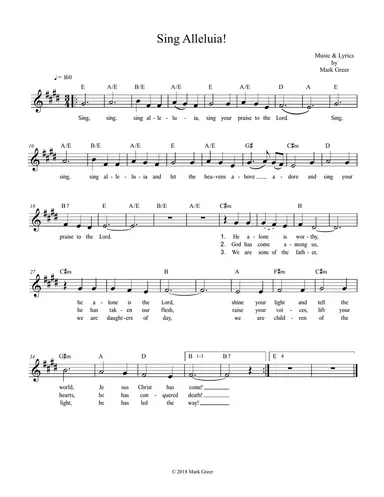 Sing Alleluia!
