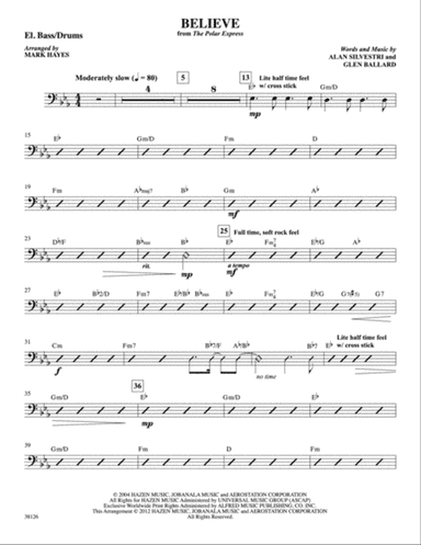 Believe (from The Polar Express): Master Rhythm