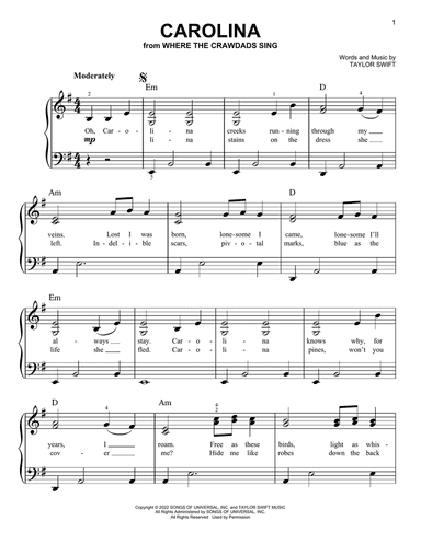 Carolina (from Where The Crawdads Sing)