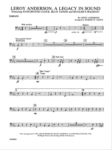 Leroy Anderson -- A Legacy in Sound: Timpani