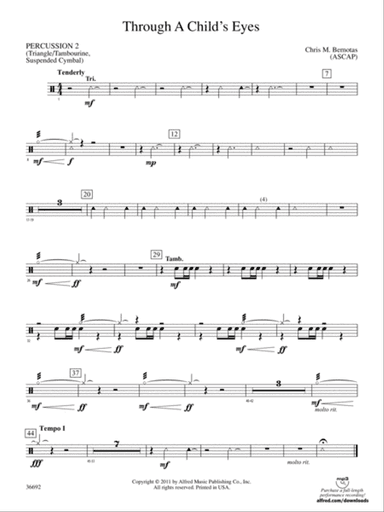 Through a Child's Eyes: 2nd Percussion