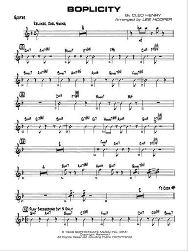 Boplicity: Guitar