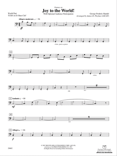Joy to the World: (wp) E-flat Tuba B.C.