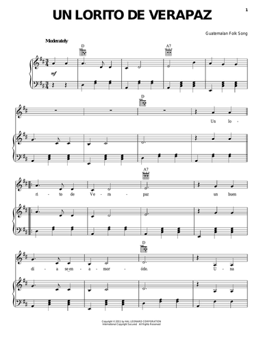 Un Lorito De Verapaz