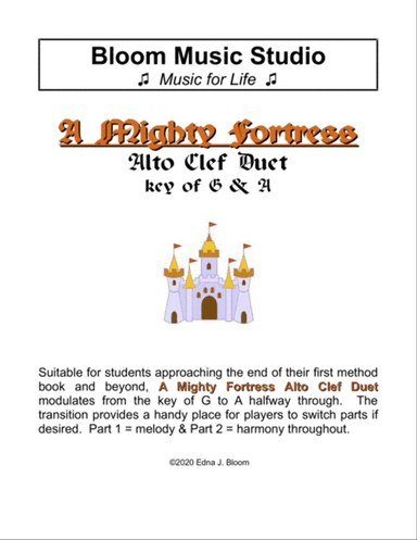 A Mighty Fortress Is Our God - Alto Clef Duet