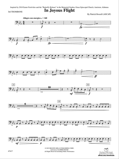 In Joyous Flight: 3rd Trombone