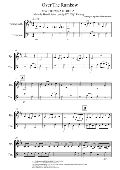 Over The Rainbow (from The Wizard Of Oz)