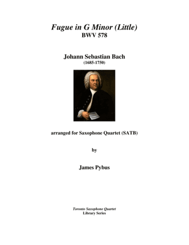 Fugue in G Minor (Little) BWV 578 (saxophone quartet version)