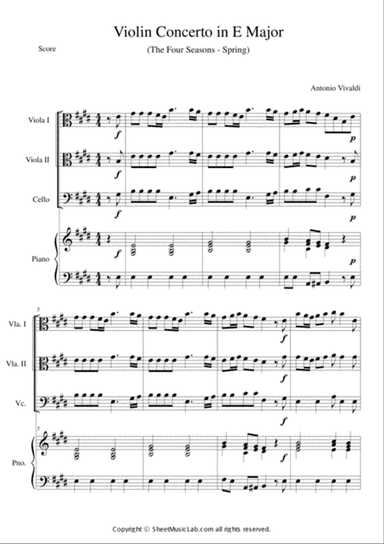 The Four Seasons - Spring 1st Movement Short Version