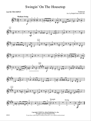 Swingin' on the Housetop: 2nd B-flat Trumpet