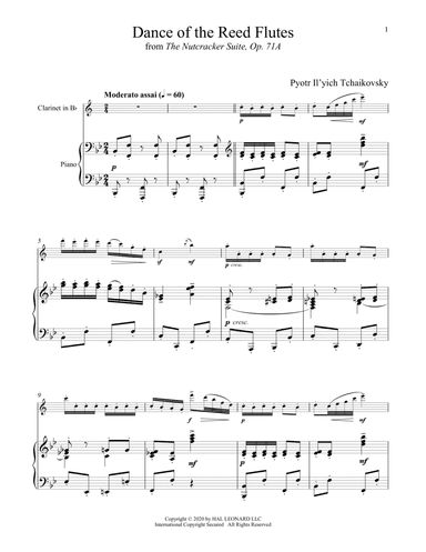 Dance Of The Reed Flutes, Op. 71a (from The Nutcracker)