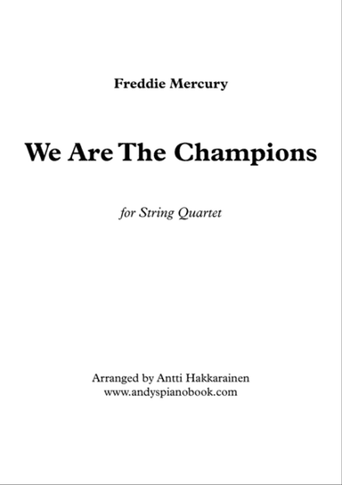 We Are The Champions