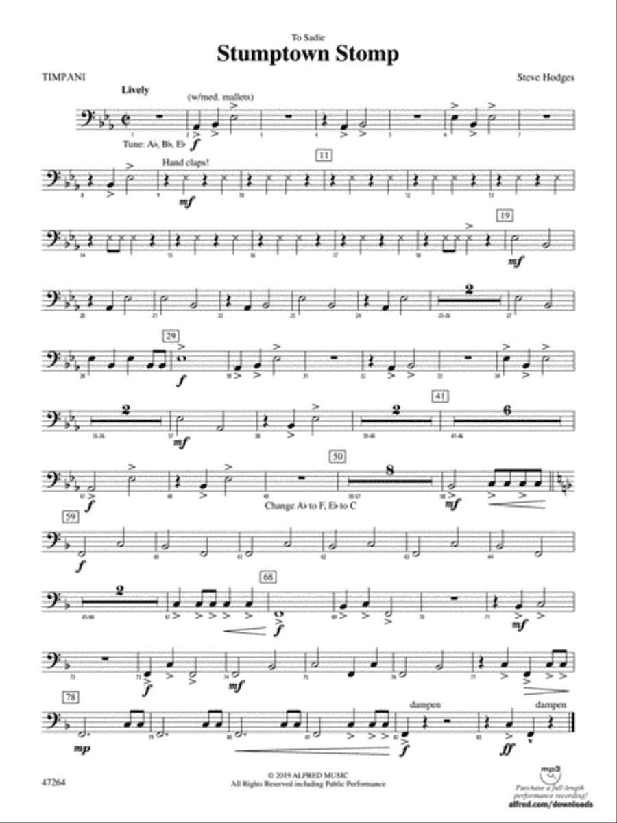 Stumptown Stomp: Timpani